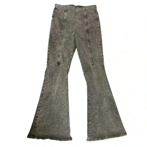 FOREVER 21 super flare denim gray high ruse retro jeans women’s size large